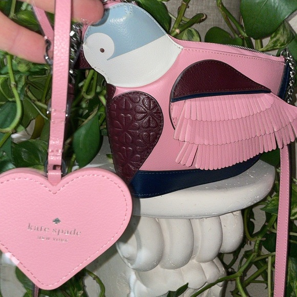 2 😍 Kate Spade Love Bird Novelty Crossbody Bag Rare Limited Leather Uniq… - Picture 17 of 17